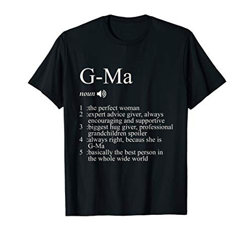 G-Ma Definition Dictionary Grandma Mother Day Gifts Women T-Shirt G-Ma Definition Dictionary Grandma Mother Day Gifts Women T-Shirt