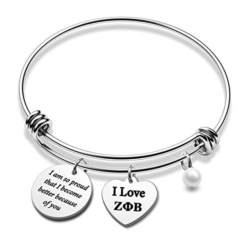 Zeta Phi Beta Sorority Inspired Bracelet Greek Sorority Gift I Love ZPB Jewelry I am So Proud That I Become Better Because of You-ZPB BR- Zeta Phi Beta Sorority Inspired Bracelet Greek Sorority Gift I Love ZPB Jewelry I am So Proud That I Become Better Because of You-ZPB BR-