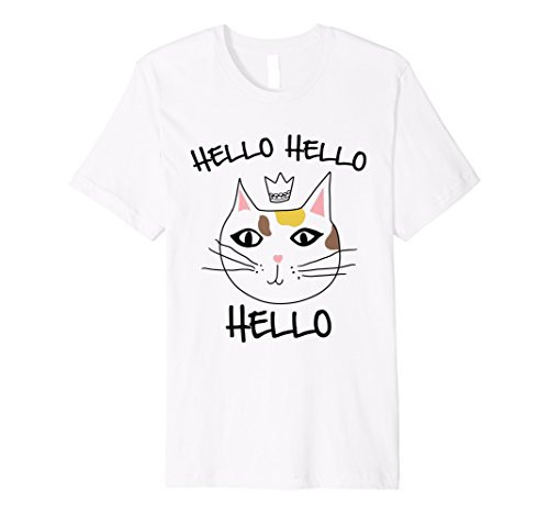 Hello Bye Bye - Front-Back Printed T-Shirt - Funny Cats Tee