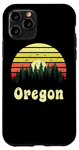 iPhone 11 Pro Vintage Oregon Sunset Woods Outdoors Souvenir Case