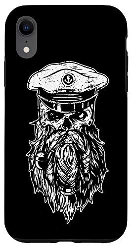 iPhone XR Skull sailor beard boat vintage captain sailor Case
