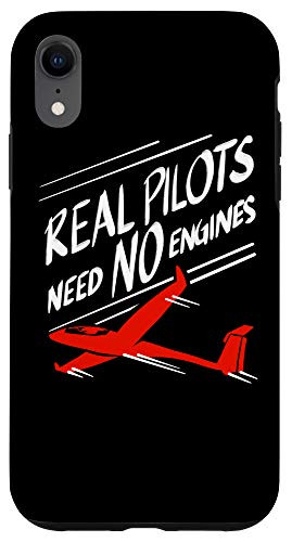 iPhone XR Real Pilots Need No Engines - Cute Gliding Funny Glider Gift Case