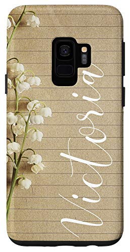 Galaxy S9 Victoria Monogram For First Name Initial G Case