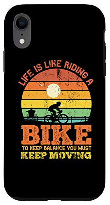 iPhone XR Life Is Like Riding A Bike - MTB Retro Bicycle Lover Gift Case iPhone XR Life Is Like Riding A Bike - MTB Retro Bicycle Lover Gift Case