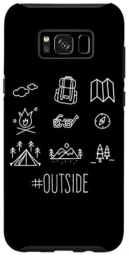Galaxy S8- Camping Hiking Items Camper Outdoor Nature Mountain Fan Gift Case