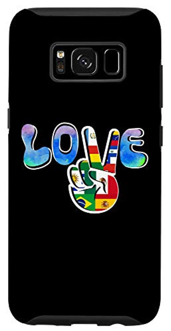 Galaxy S8 National Hispanic Heritage Month Love Latino Countries Flags Case Galaxy S8 National Hispanic Heritage Month Love Latino Countries Flags Case