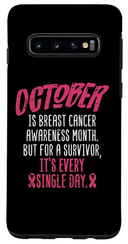 Galaxy S10 Breast Cancer Survivor Gift October Awareness Month Case