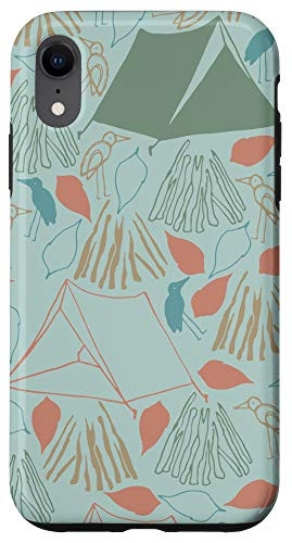 iPhone XR Case - cute camping outdoors objects pattern phone Case