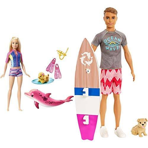Barbie Dolphin Magic Snorkel Fun Friends AND Barbie Dolphin Magic Ken Doll Barbie Dolphin Magic Snorkel Fun Friends AND Barbie Dolphin Magic Ken Doll