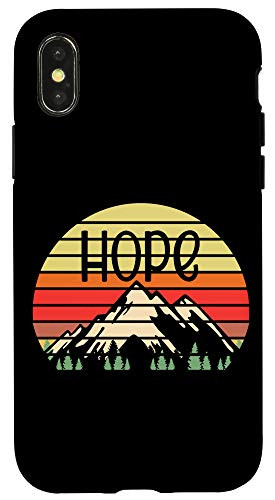 iPhone X-XS Sunset Mountain Hope Outdoor Inspirational Case