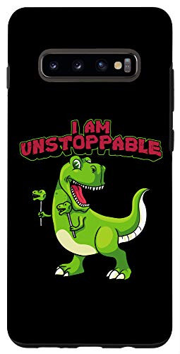 Galaxy S10- I Am Unstoppable TRex Funny Short Dinosaur Arms Joke Case