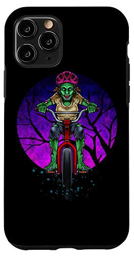 iPhone 11 Pro Zombie Woman Riding Bike Halloween Case