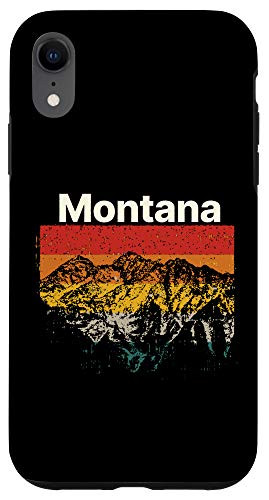 iPhone XR Montana Vintage Mountain Sunset Outdoors Hiking Souvenir Case