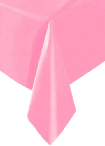 Plastic Rectangular Table Cloth 54" x 108", Hot Pink