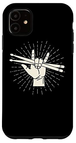 iPhone 11 Drummer drum sticks musician shirt Case