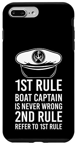 iPhone 7 Plus-8 Plus Boat Captain Is Never Wrong Boating s Gift Case