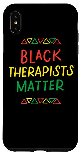 iPhone XS Max Black Therapists Matter African Black History Month School Case