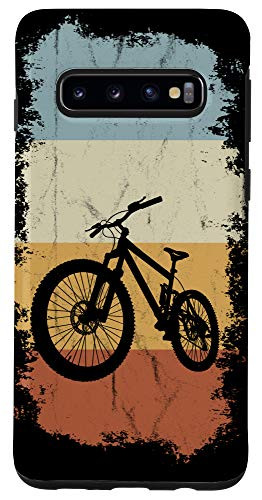 Galaxy S10 Retro Eighties Cycling Mountain Bike Silhouette MTB Case