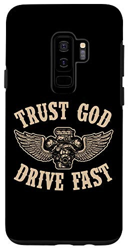 Galaxy S9- Trust God Drive Fast Vintage Classic Car Guy Christmas Gift Case