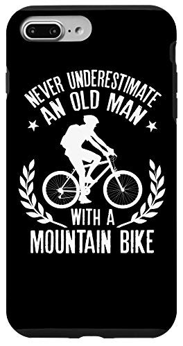iPhone 7 Plus-8 Plus Never Underestimate An Old Man With A Mountain Bike Case