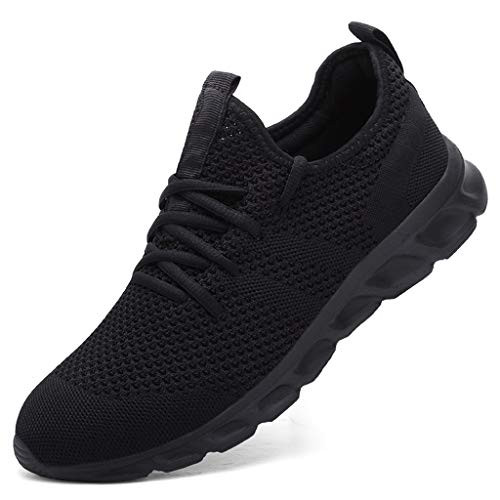 Damyuan Womens Athletic Running Shoes Walking Shoes Lightweight Gym Mesh Comfortable Trail Running Shoes Black 10