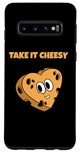 Galaxy S10 Take It Cheesy Gift for Cheese Addict and Cheesy Low Carb Case