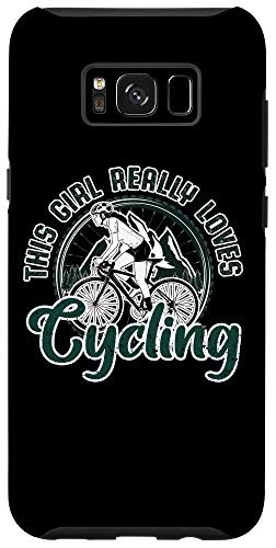 Galaxy S8- This Girl Really Loves Cycling Racing Bike Cyclist Cycling Case