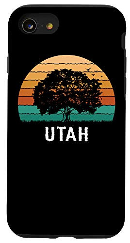 iPhone SE -2020- - 7 - 8 Utah Vintage Outdoors Tree Sunsent Souvenir Case