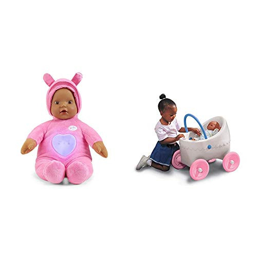 BABY born Goodnight Lullaby -Brown Eyes- and Little Tikes Classic Doll Buggy - Bundle