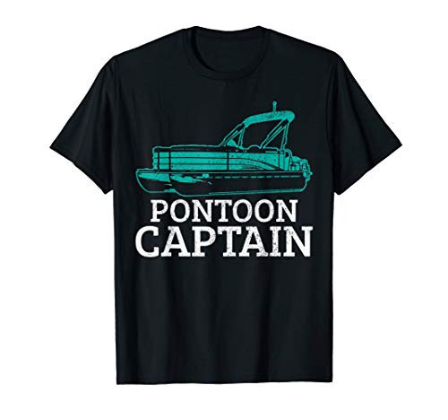 Mens Pontoon Captain - Pontoon Boat Boating Pontooning Gift T-Shirt