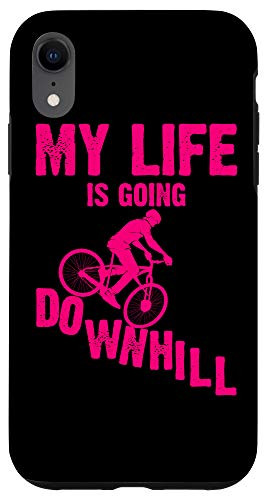 iPhone XR Funny Downhill Mountain Bike Gift Men Women Cool Biker Joke Case
