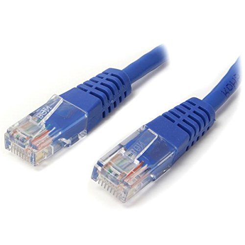 StarTech.com Cat5e Ethernet Cable - 1 ft - Blue - Patch Cable - Molded Cat5e Cable - Short Network Cable - Ethernet Cord - Cat 5e Cable - 1ft