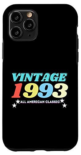 iPhone 11 Pro Vintage 1993 American Classic 28th Bday Birthday Gift Case