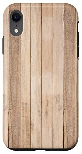 iPhone XR old-wood-plank-wall-background-old-wooden- cell phone case Case