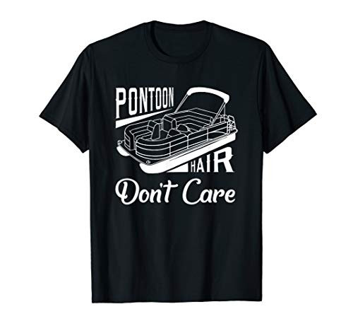 Pantoon Hair Dont Care Boat Captain T-Shirt
