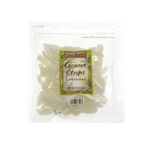3 Pack Trader Joes Dried Fruit Coconut Strips Lightly Sweetened
