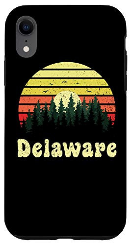 iPhone XR Vintage Delaware Sunset Woods Outdoors Souvenir Case