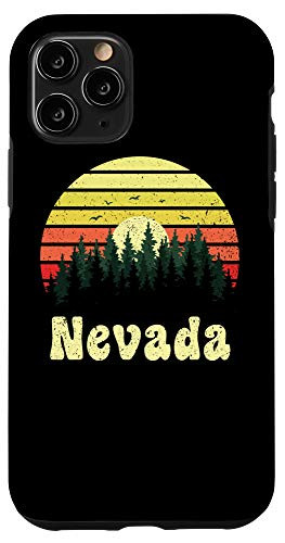 iPhone 11 Pro Vintage Nevada Sunset Woods Outdoors Souvenir Case