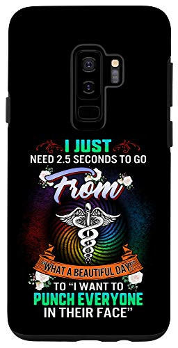 Galaxy S9- Nurse Week Night Shift Caduceus Floral Nursing Doctor Women Case