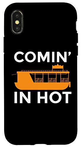 iPhone X-XS Pontoon Boat Funny Joke Slow Case