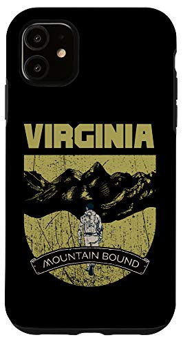 iPhone 11 Virginia Vintage Mountain Bound Outdoors Hiking Souvenir Case