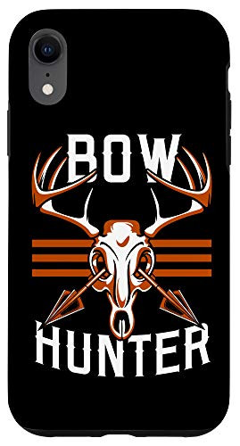 iPhone XR Bow Hunter Retro Deer Skull and Arrows Outdoors Archery Gift Case