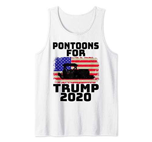 Pontoons For Trump Patriots Boats Owner Support Trump 2020 Tank Top