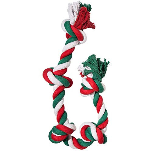 Yangbaga Dog Rope Toys for Aggressive Chewers  Tough Cotton Rope for Large Dogs with 5 Knots 3 Feet  Tug of War Dog Chew Rope for Teething  Fetching