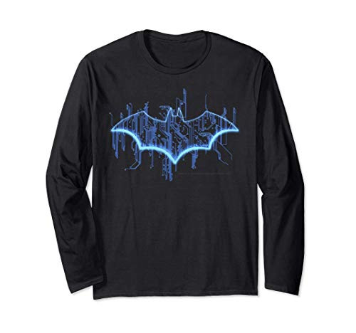 DC Comics Batman Digital Classic Logo Long Sleeve T-Shirt