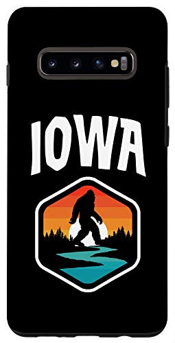 Galaxy S10- Iowa Vintage Bigfoot Outdoor and State Pride Nature Case
