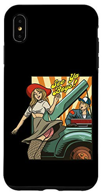 iPhone XS Max 80s pinup girl sitting on a wrench motorbike motorcycle Case iPhone XS Max 80s pinup girl sitting on a wrench motorbike motorcycle Case