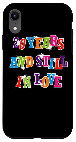 iPhone XR 20th 20 year Wedding Anniversary Gift Wed Husband Wife Case