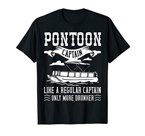 Pontoon Captain Gift Boat Pontooning T-Shirt