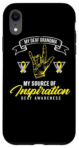 iPhone XR Deaf Awareness Grandma Deafness Hearing Loss Warrior Case